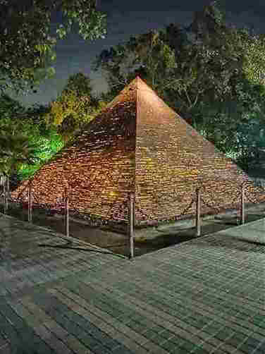 Great Pyramid of Giza at Waste to wonder park Delhi