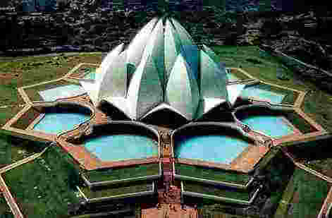 Lotus Temple Delhi Top view