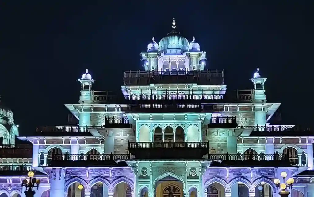 Albert Hall Museum Jaipur Night View
