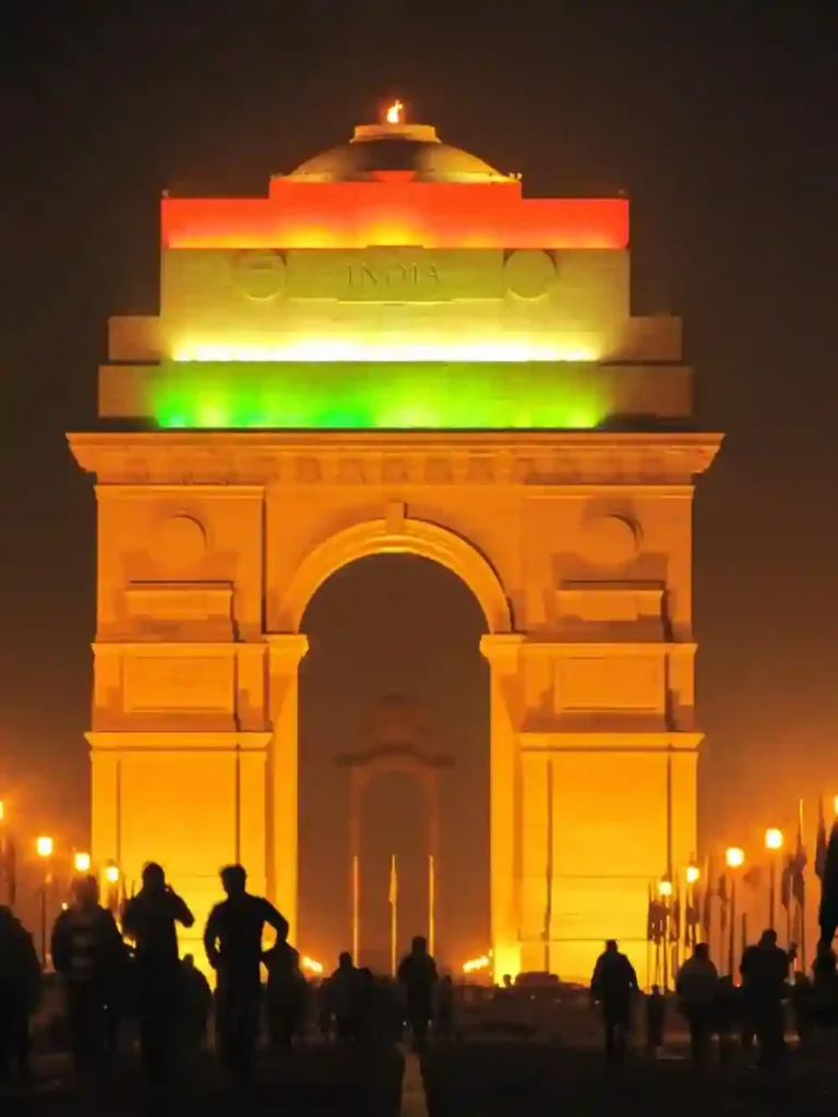 India Gate Delhi light show