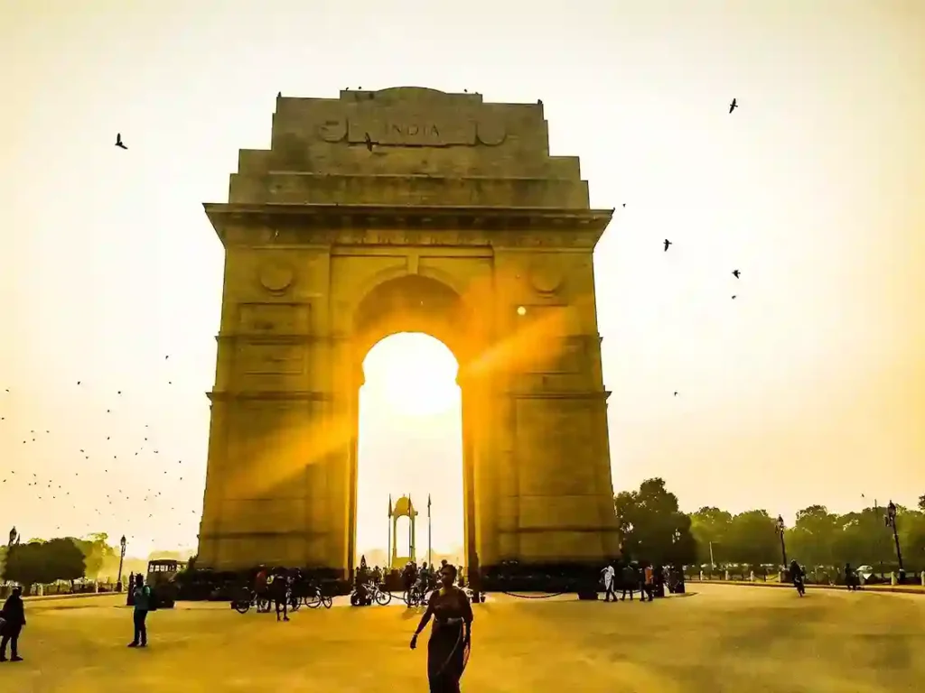 India Gate Delhi morning